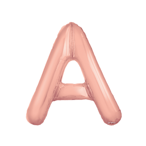 PRIMA 16" Rose Gold Foil Balloon Letter (2ct)